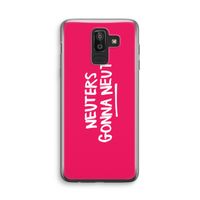 Neuters (roze): Samsung Galaxy J8 (2018) Transparant Hoesje