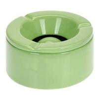 Stormasbak - terras asbakken - groen - 12 x 6 cm - Dolomiet kunststeen - buiten - tuin