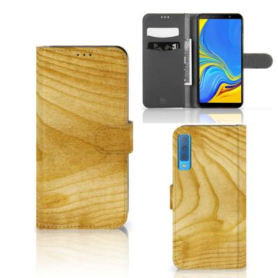 Samsung Galaxy A7 (2018) | Book Style Case | Licht Hout