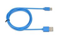 iBox IKUMTCB USB-kabel 1 m USB 2.0 USB A USB C Blauw