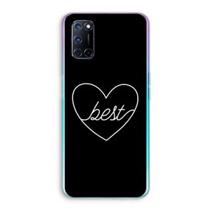 Best heart black: Oppo A72 Transparant Hoesje