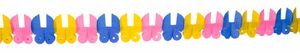 Papieren slinger wieg babyshower