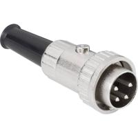 BKL Electronic 0202007 DIN-connector Stekker, recht Aantal polen: 8 Zilver 1 stuk(s)