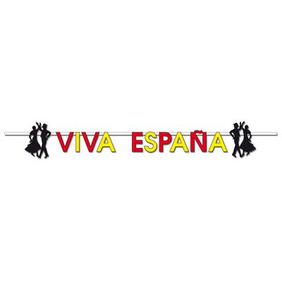 Spaanse letterslinger - Viva Espana - 180 cm - papier