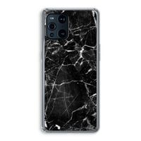 Zwart Marmer 2: Oppo Find X3 Transparant Hoesje