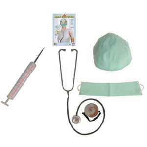 Dokter/Chirurg ziekenhuis verkleed set - accessoires 5-delig - kunststof