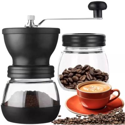 Ruhhy Koffiemolen - kunststof - zwart - 19 x 17 cm - 120 gram - koffieaccessoires