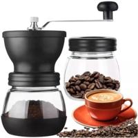 Ruhhy Koffiemolen - kunststof - zwart - 19 x 17 cm - 120 gram - koffieaccessoires
