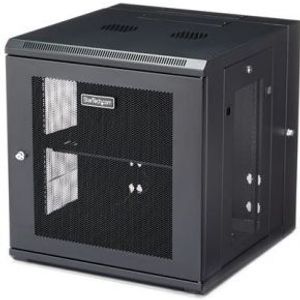StarTech.com RK1224WALHM Wall mounted rack 12U 90kg Zwart rack