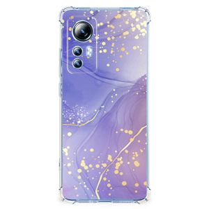 Back Cover voor Xiaomi 12 Lite Watercolor Paars