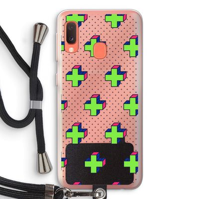 8-bit N°10: Samsung Galaxy A20e Transparant Hoesje met koord