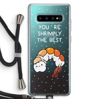 You're Shrimply The Best: Samsung Galaxy S10 Plus Transparant Hoesje met koord You're Shrimply The Best: Samsung Galaxy S10 Plus Transparant Hoesje met koord