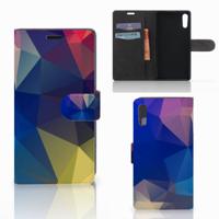 Sony Xperia XZ | Sony Xperia XZs | Book Case | Polygon Dark