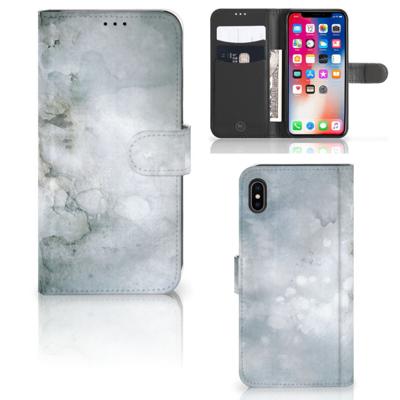 Hoesje Apple iPhone Xs Max Painting Grey