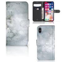 Hoesje Apple iPhone Xs Max Painting Grey