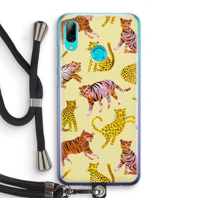 Cute Tigers and Leopards: Huawei P Smart (2019) Transparant Hoesje met koord