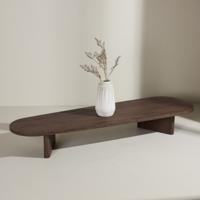 Nohr Organische Salontafel 'Jenea' 180 x 55cm, kleur Mokka