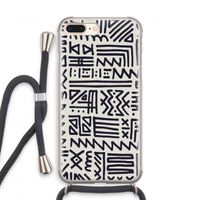 Marrakech print: iPhone 8 Plus Transparant Hoesje met koord
