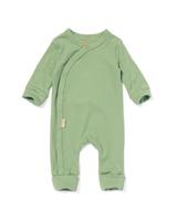 HEMA Newborn Meegroei Jumpsuit Rib Met Bamboe Stretch Groen (groen) - thumbnail