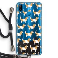 Doggy: Huawei P20 Lite Transparant Hoesje met koord