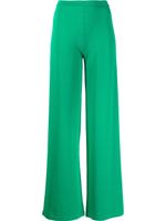 Federica Tosi pantalon évasé en maille stretch - Vert