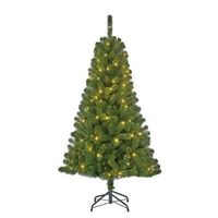 Tweedekans kunst kerstboom - 155 cm -met verlichting   -