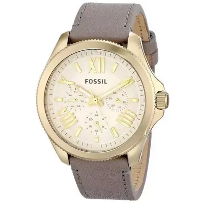Horlogeband Fossil AM4529 Leder Ivoor