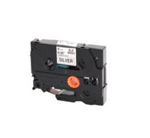 Huismerk Brother TZe-921 Labeltape 9mm Zwart op Zilver
