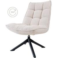 Home67 - Fauteuil Dorus Bouclé - Naturel