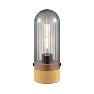 Light depot - tafellamp Capri klein - hout/glas - Outlet