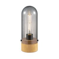 Light depot - tafellamp Capri klein - hout/glas - Outlet