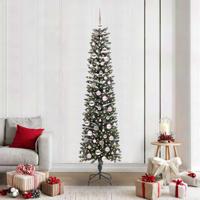 Kunstkerstboom met 300 LED Groen 210 cm PVC en Plastic en Staal