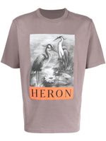 Heron Preston t-shirt en coton à imprimé Heron - Gris - thumbnail