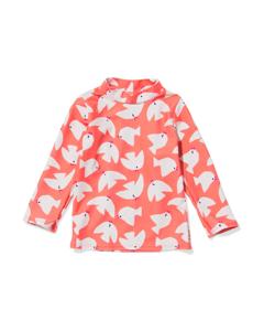 HEMA Babyshirt UV-beschermend Koraal (koraal)