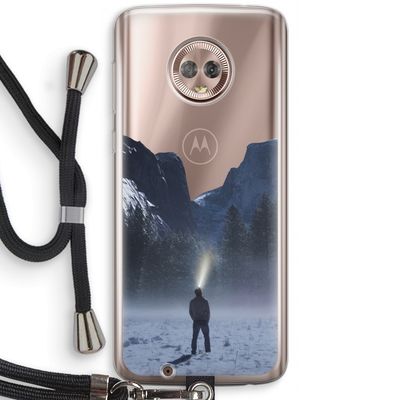 Wanderlust: Motorola Moto G6 Transparant Hoesje met koord