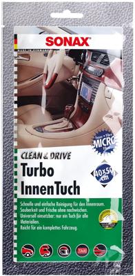 SONAX reinigingsdoek "clean&drive turboinnentuch" cleaning cloths 1er clean & drive