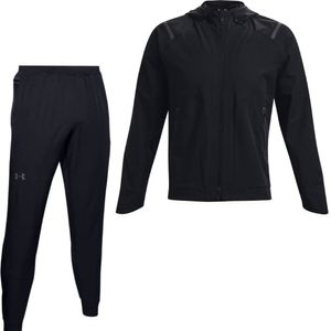 Under Armour Unstoppable Trainingspak Full-Zip Hooded Zwart Donkergrijs