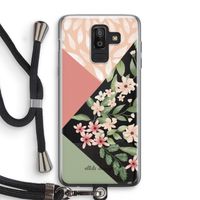 Sweet heaven geometrics: Samsung Galaxy J8 (2018) Transparant Hoesje met koord