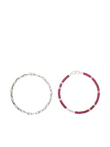 MAOR lot de deux bracelets Neo Ashante - Argent