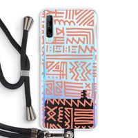 Marrakech Pink: Huawei P Smart Pro Transparant Hoesje met koord