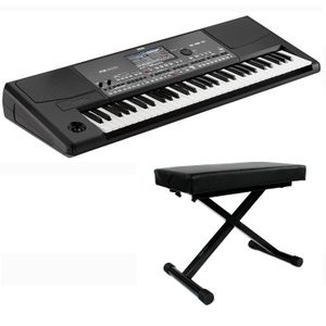 Korg Pa600 keyboard met keyboardbankje