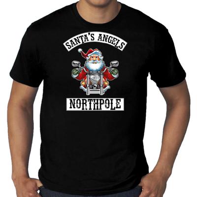 Grote maten fout Kerstshirt - outfit - Santas angels Northpole - zwart - voor heren - kersttrui Grote maten fout Kerstshirt - outfit - Santas angels Northpole - zwart - voor heren - kersttrui