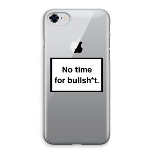 No time: iPhone 8 Transparant Hoesje