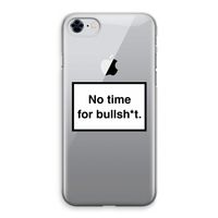 No time: iPhone 8 Transparant Hoesje