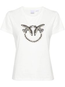 PINKO t-shirt Love Bird en coton - Blanc