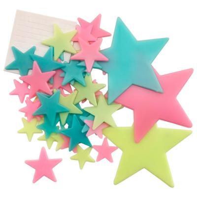 Ostaria Kids Glow in the dark Sterrenstelsel - 50x stuks - multi - kinderkamer - decoratie