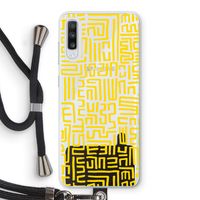Majorelle Blue Print: Samsung Galaxy A70 Transparant Hoesje met koord Majorelle Blue Print: Samsung Galaxy A70 Transparant Hoesje met koord