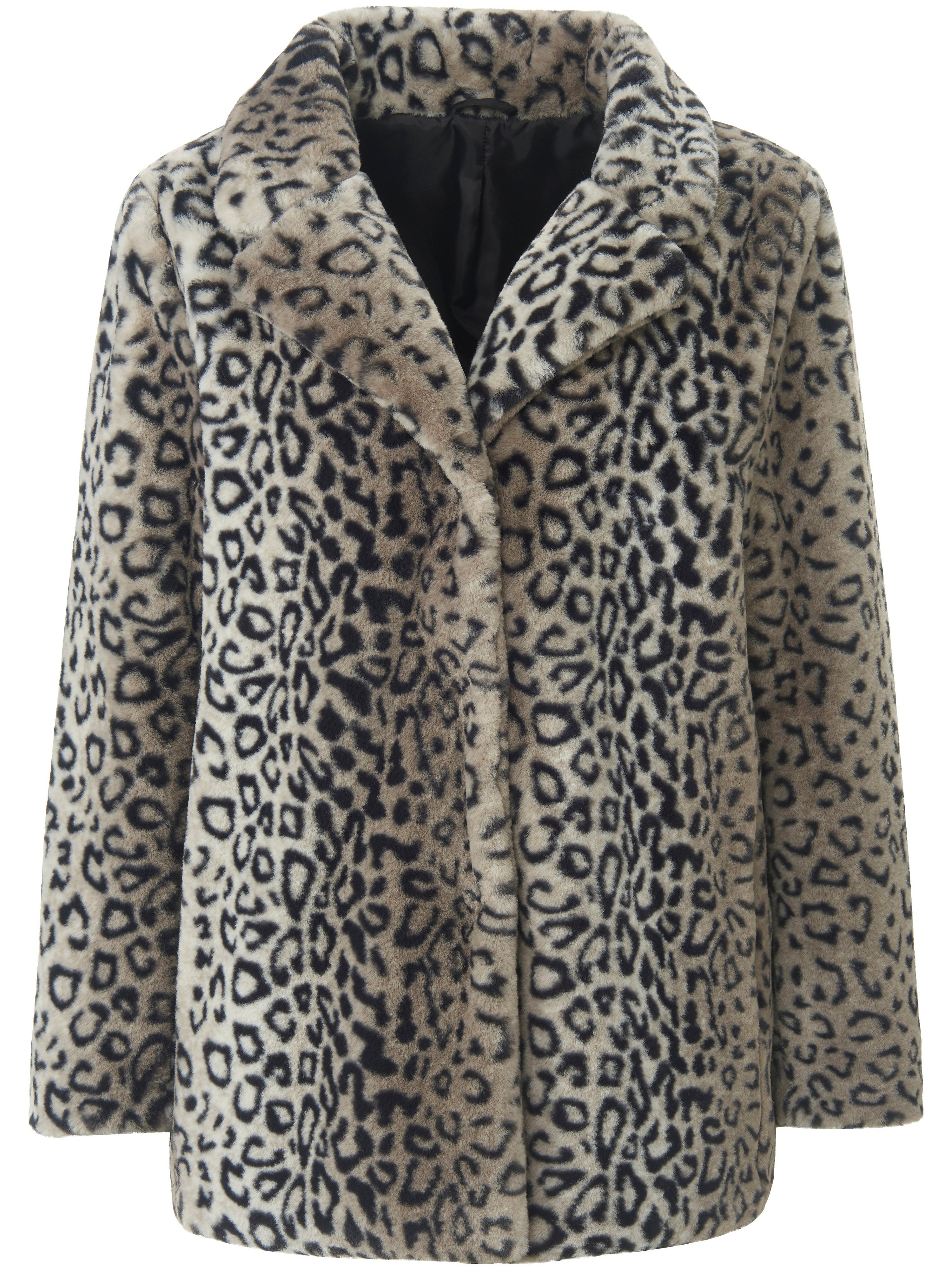Imitatiebont Jas - Luipaardprint - Losse Pluchen Pasvorm - Perfect voor Winterse Uitjes main image 0