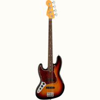 Fender American Professional II Jazz Bass LH 3-Tone Sunburst RW linkshandige elektrische basgitaar met koffer - thumbnail