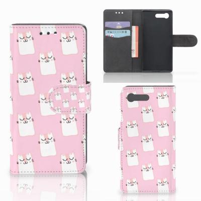 Sony Xperia X Compact | Telefoonhoesje | Met pasjeshouder | Sleeping Cats
